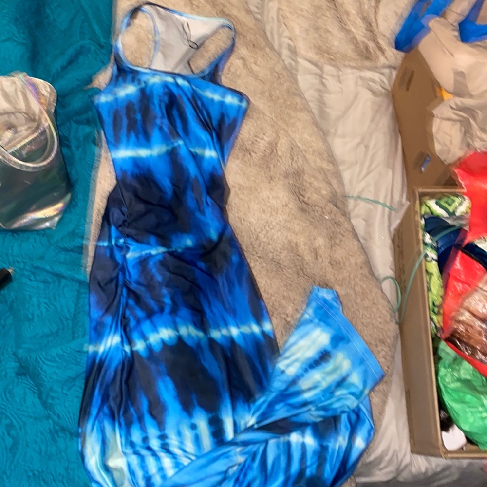 Long tie dye dress